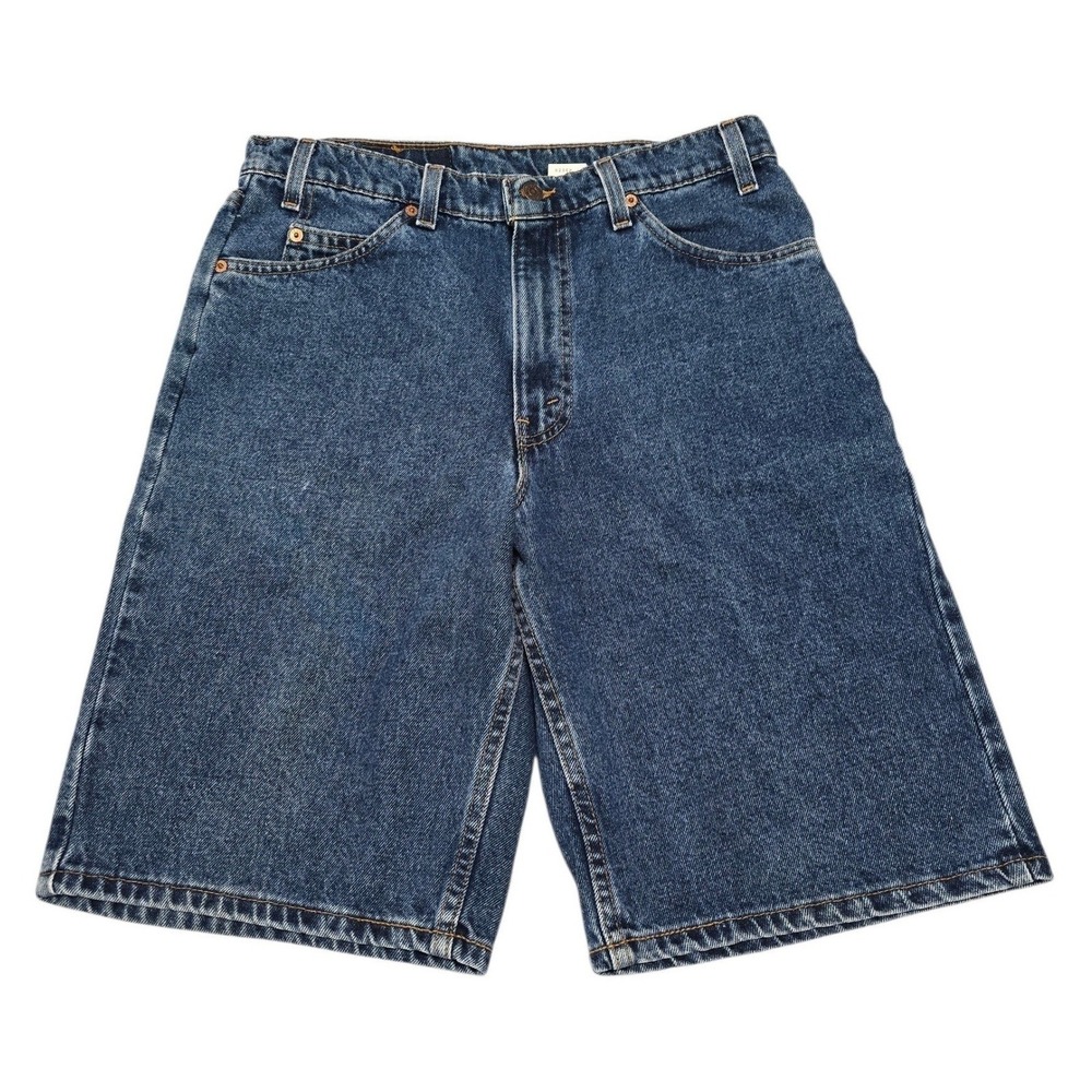 Vintage Levis 550 Mens Relaxed Fit Denim Shorts‎ Blue Made in USA W34 L11 Jorts